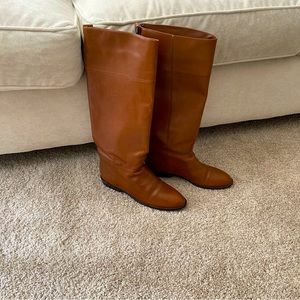 Calico “Blue Ribbon”  Leather Riding Boots - Saddle Tan - 8 1/2